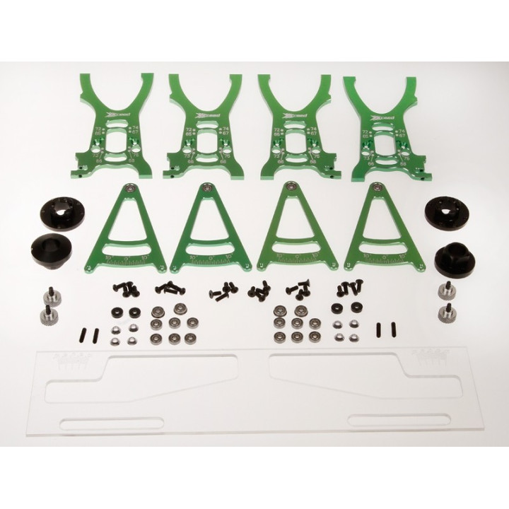 XCEED - SET-UP sada ALU pro 1/8 On Road podvozky