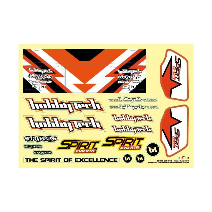Nálepky SPIRIT EVO
