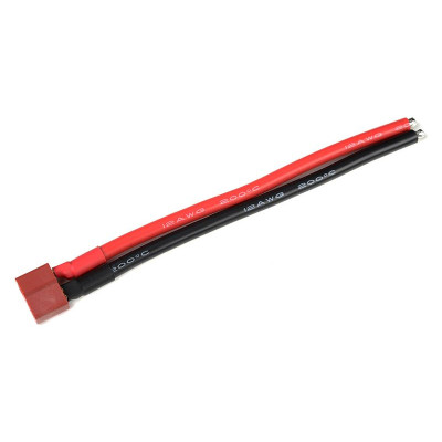 Konektor zlacený Deans samice s kabelem 12AWG 10cm