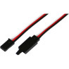 Prodlužka servo kabelu Futaba s bezpečnostním klipem délky 100 cm. Průřez vodičů 20 AWG (0.52 mm²), hmotnost 17.6 g. Bezpečnostní klip zamezí rozpojení servo kabelu.