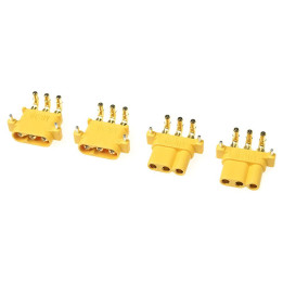 Konektor zlacený MR-30PW s krytem (2 páry)