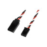 Kroucený prodlužovací silikonový kabel serva Futaba HD délky 100 cm.