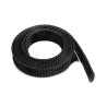Ochranný kabelový oplet 14 mm, barva černá, délka 1m, se natáhne na kabel a slouží k ochraně izolace kabelů. Rozměr určuje průměr, na který je doporučeno oplet použít. Oplet je vyroben z pružného materiálu, který se dá přizpůsobit různým tvarům a rozměrům, nelze jej smršťovat teplem.