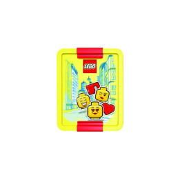 LEGO ICONIC Girl box na svačinu 170x135x69mm - červený
