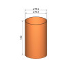 Klima Spojka 75 mm trubek pr. 72.6 mm x 120 mm, redukce se použije do trubky s vnitřním průměrem 70,2 mm, vnitřní průměr redukce je 72,6 mm, délka 120 mm. Hmotnost 34 g.