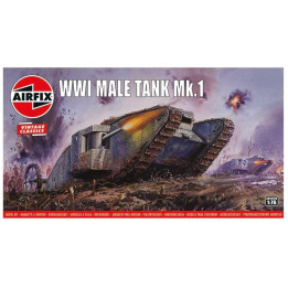 Classic Kit VINTAGE tank A01315V - WWI Male Tank Mk.I (1:76)