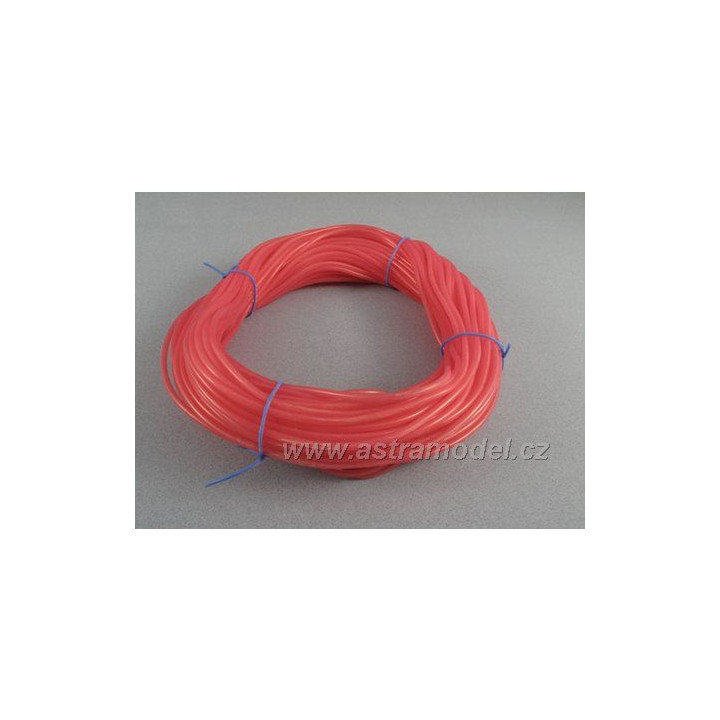 Silikonová hadička 2.4/5.5mm červená (50m)