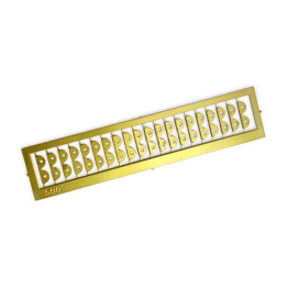 Krick Spojovací desky leptaná mosaz 8mm (20)