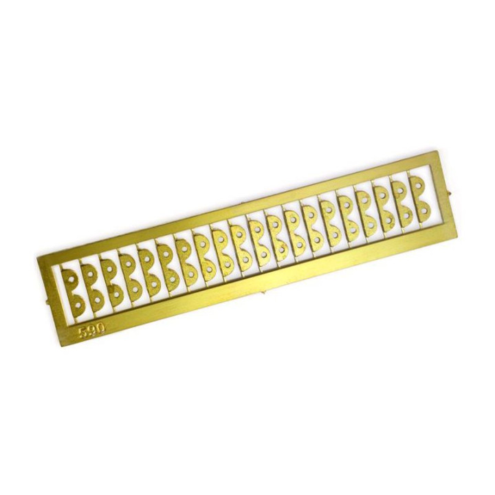 Krick Spojovací desky leptaná mosaz 8mm (20)