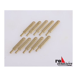 ROMARIN Podpěra zábradlí plochá 15mm 1x otvor (10)