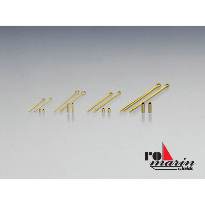 ROMARIN Očko s trubičkou mosaz 1.5/1.0x15mm (20)