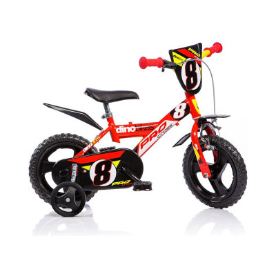 DINO Bikes - Dětské kolo 12" červené
