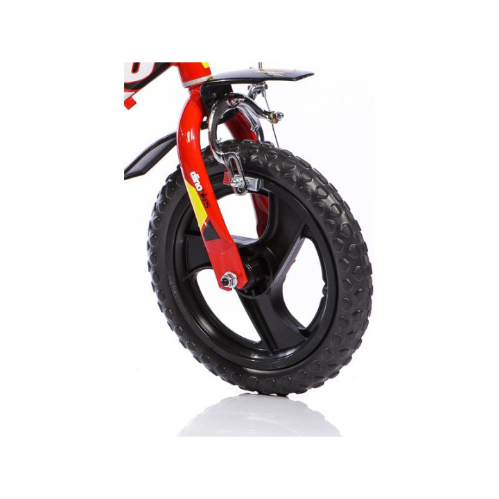 DINO Bikes - Dětské kolo 12" červené