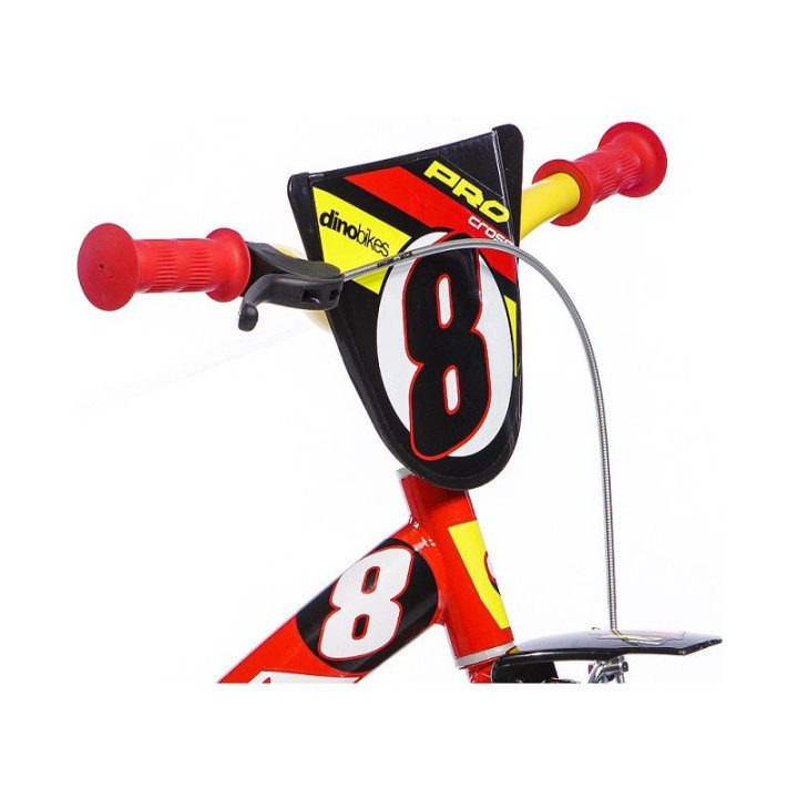 DINO Bikes - Dětské kolo 12" červené