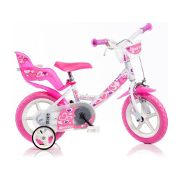 DINO Bikes - Dětské kolo 12" bílé