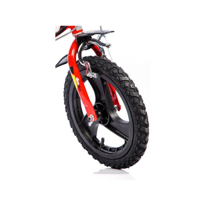 DINO Bikes - Dětské kolo 14" červené