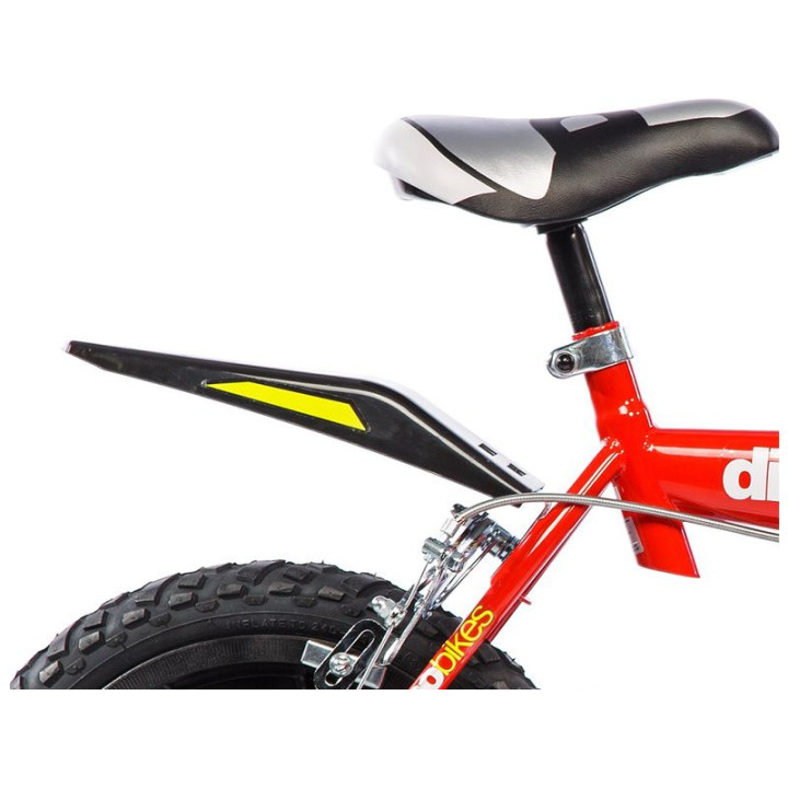 DINO Bikes - Dětské kolo 14" červené
