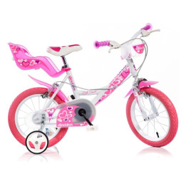 DINO Bikes - Dětské kolo 16" bílé