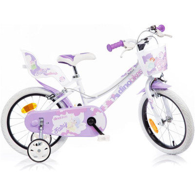 DINO Bikes - Dětské kolo 16" bílé