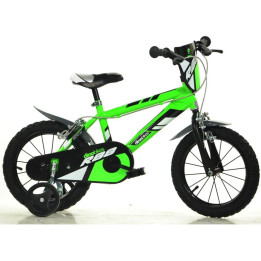DINO Bikes - Dětské kolo 16" zelené