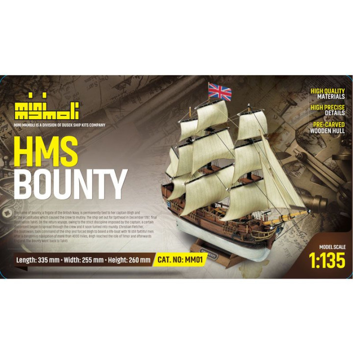 MINI MAMOLI H.M.S. Bounty 1:135 kit