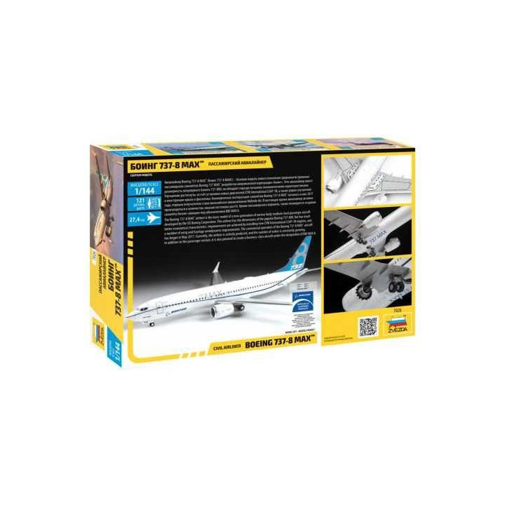 Model Kit letadlo 7026 - Boeing 737- 8 MAX (1:144)