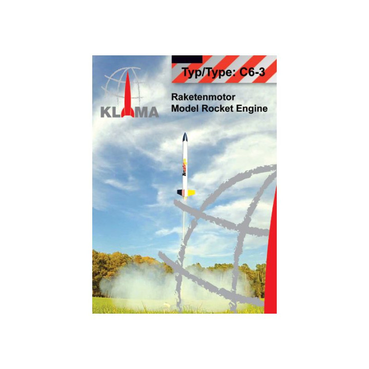 Klima raketový motor C6-3 EL (6ks)
