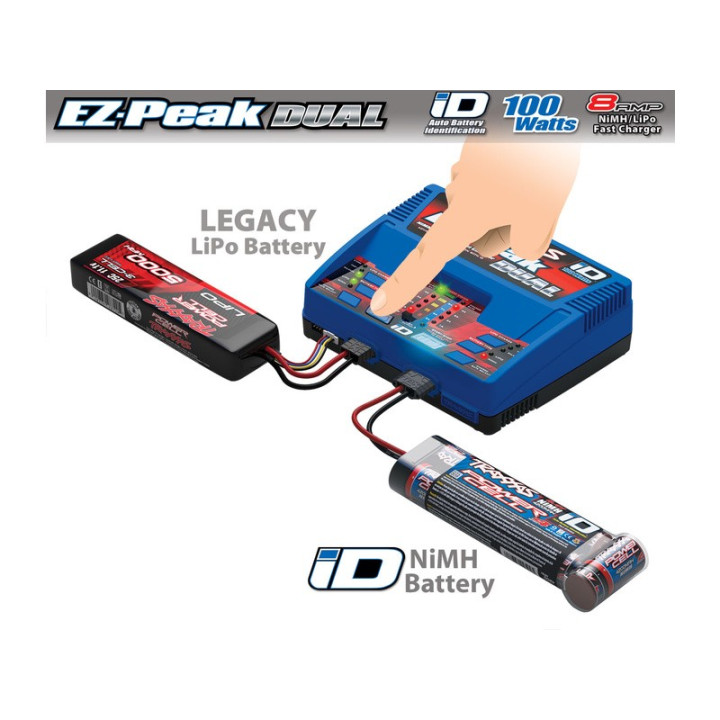 Traxxas nabíječ EZ-Peak Plus LiPo/NiMH Dual 2x50W