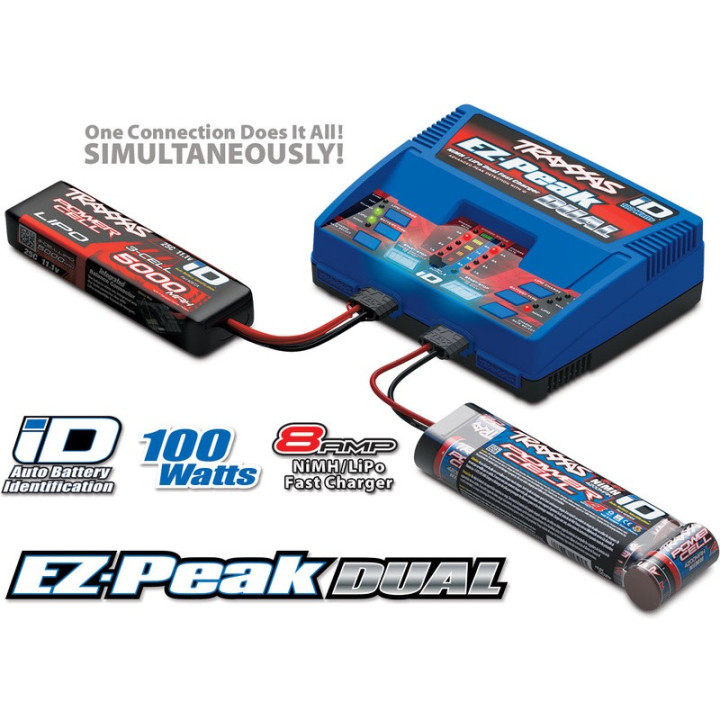 Traxxas nabíječ EZ-Peak Plus LiPo/NiMH Dual 2x50W