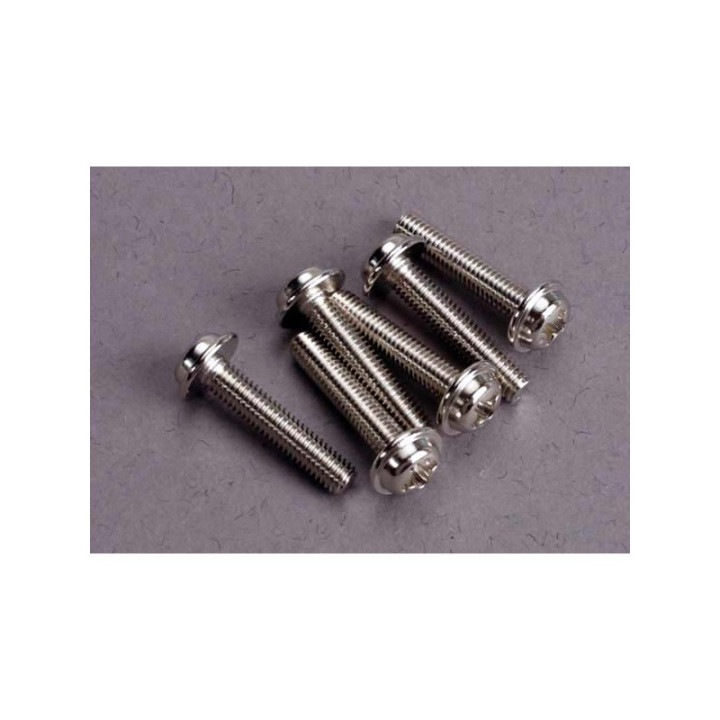 Šroub křížový hlava s přírubou zink. M3x15mm (6)