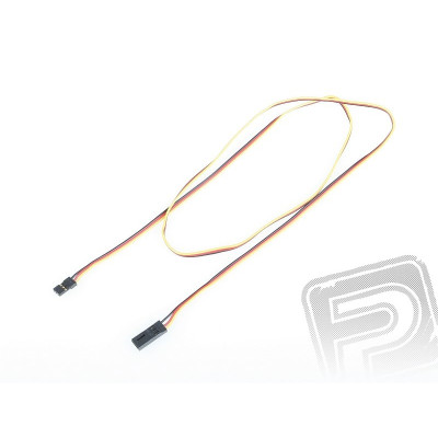 4606 S prodlužovací kabel 90cm JR plochý silný, zlacené kontakty