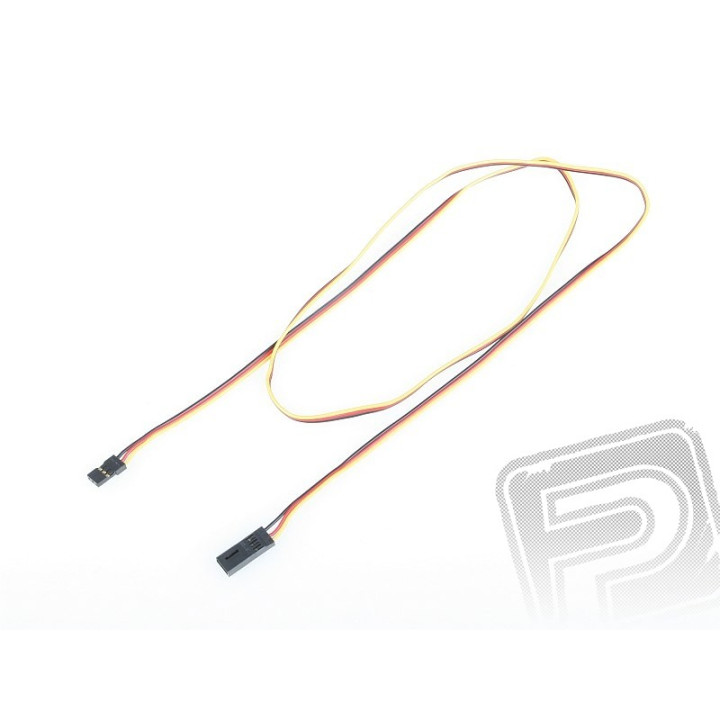4606 S prodlužovací kabel 90cm JR plochý silný, zlacené kontakty