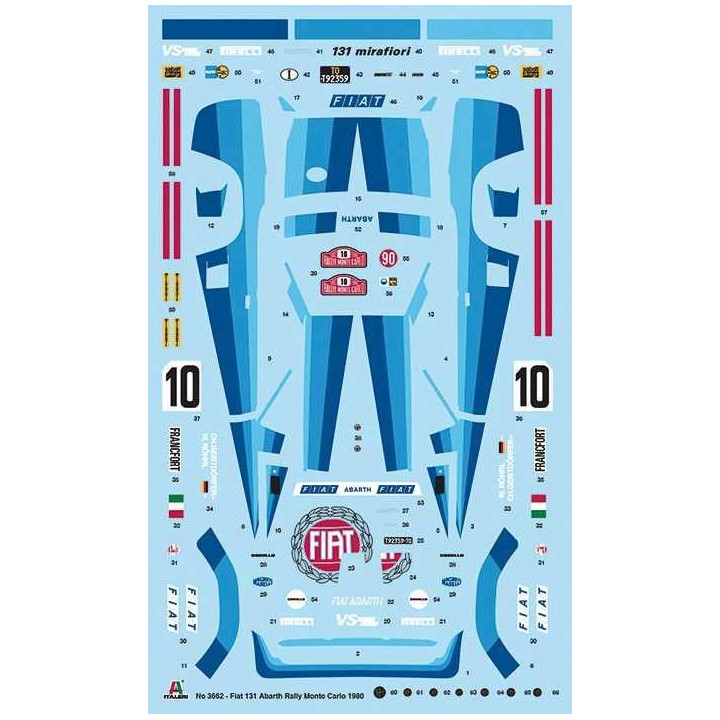 Model Kit auto 3662 - FIAT 131 Abarth Rally (1:24)