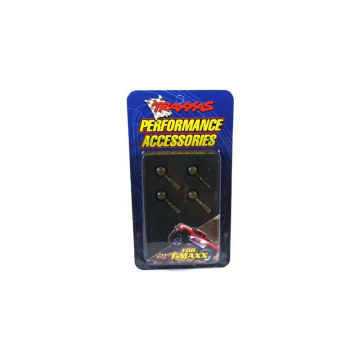 Traxxas - kulové čepy s pouzdrem hliník modrý (4)