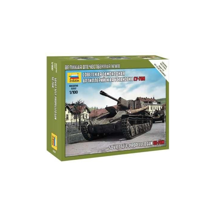 Model Kit tank 6239 - SU-76M Soviet S.P.Gun (1:100)