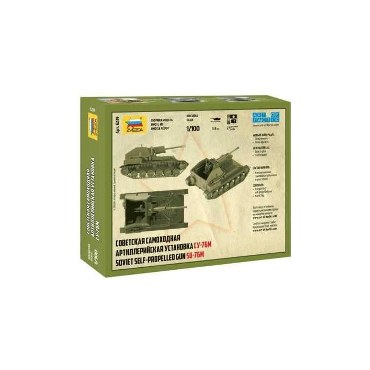 Model Kit tank 6239 - SU-76M Soviet S.P.Gun (1:100)