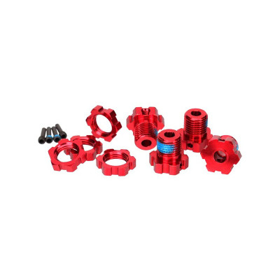 Traxxas - náboj kola 17mm hliník červený (4)