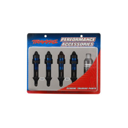 Traxxas - tlumič GTR hliník modrý (2)