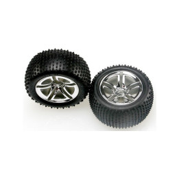 Kolo zadní Off-Road 2.8", stříbrný disk (2)