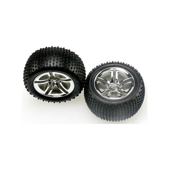 Kolo zadní Off-Road 2.8", stříbrný disk (2)