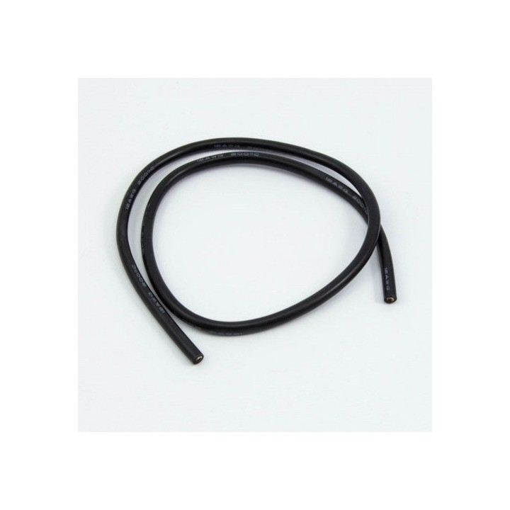Silikonový kabel 3,3qmm, 12AWG, 0,5metr, černý