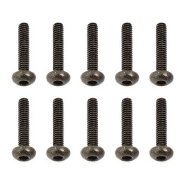 Šrouby, M2x10mm s půlkulatou imbusouvou hlavou