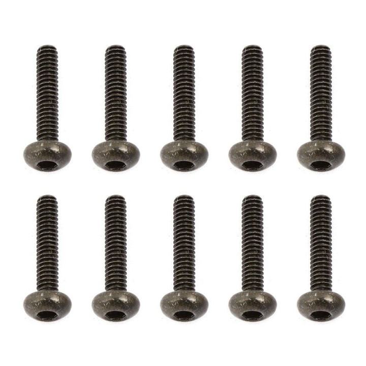 Šrouby, M2x10mm s půlkulatou imbusouvou hlavou