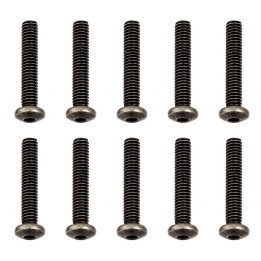 Šrouby, M2,5x14mm s půlkulatou imbusouvou hlavou