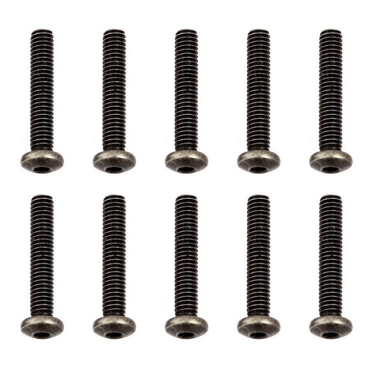 Šrouby, M2,5x14mm s půlkulatou imbusouvou hlavou