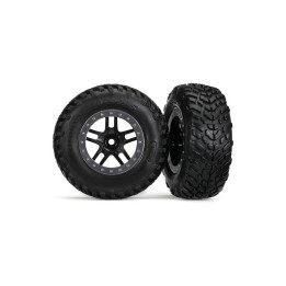 Kolo přední 2.2/3.0" SCT Split-Spoke černé, S1 (2)