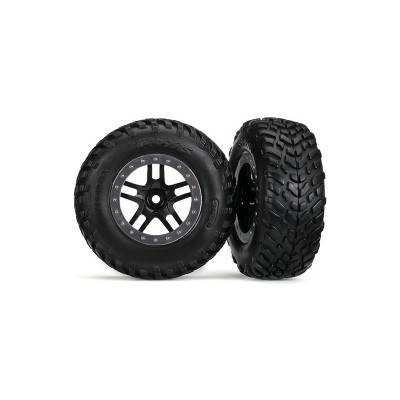 Kolo přední 2.2/3.0" SCT Split-Spoke černé, S1 (2)