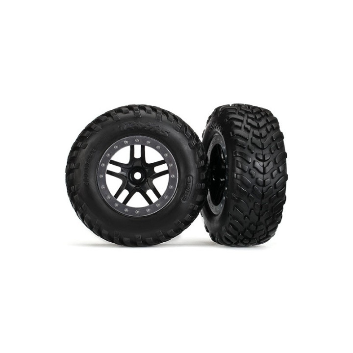 Kolo přední 2.2/3.0" SCT Split-Spoke černé, S1 (2)
