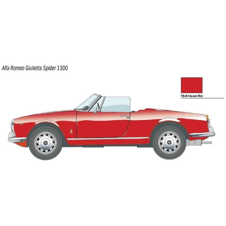 Model Kit auto 3653 - ALFA ROMEO GIULIETTA SPIDER 1300 (1:24)