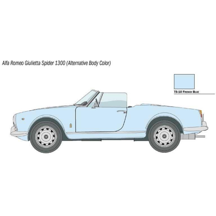 Model Kit auto 3653 - ALFA ROMEO GIULIETTA SPIDER 1300 (1:24)